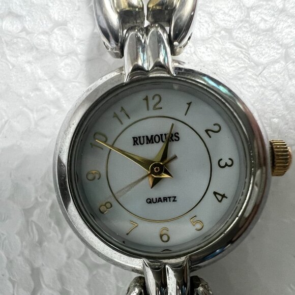 Vtg Rumours Womens Quartz Watch Stainless Steel Gold & Silver Tone Chain Band - Picture 3 of 7